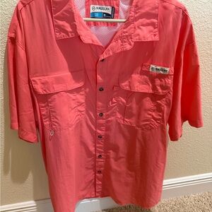 Magellan Outdoors Coral Button-Up Shirt